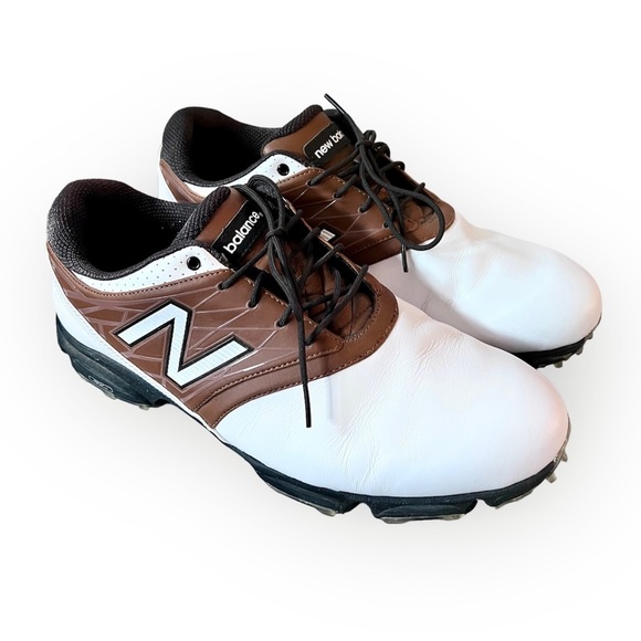 New Balance Other - Men’s Golf Shoes Brown and White Size 12 New Balance Excellent Condition!